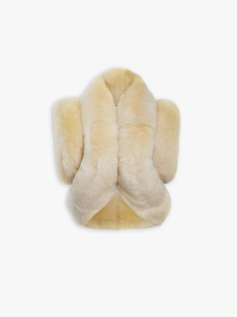 PADDED SHEARLING VEST