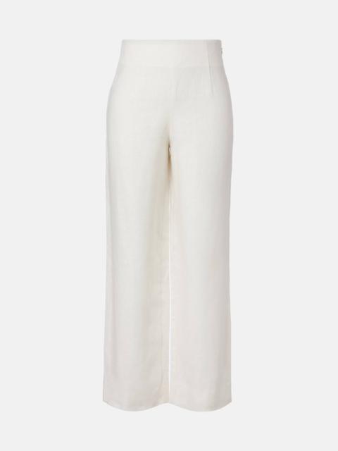 Noelle linen wide-leg pants