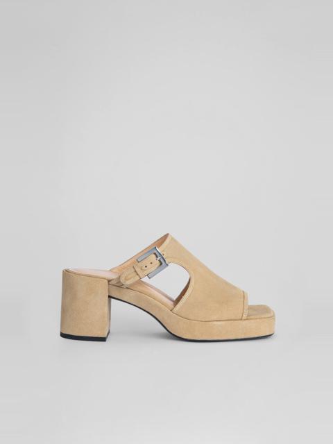 Melba Cappuccino Suede Leather