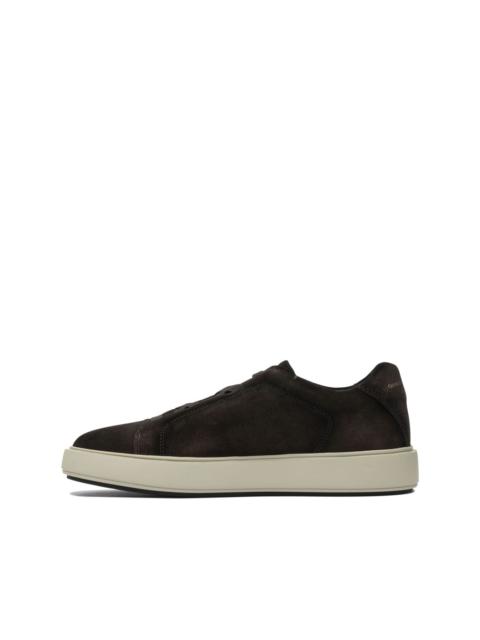 Slouch suede low-top sneakers