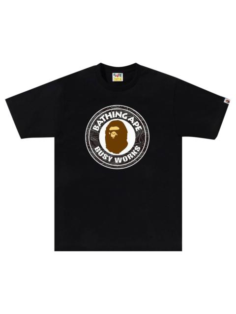 BAPE Layered Line Camo Busy Works Tee 'Black/Black'