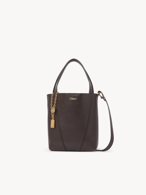 SMALL CHLOÉ SPIN TOTE BAG IN GRAINED LEATHER