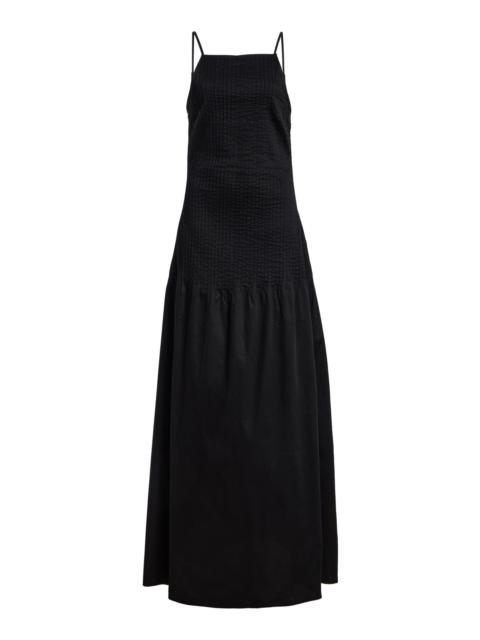 Alaia Cotton Maxi Dress black