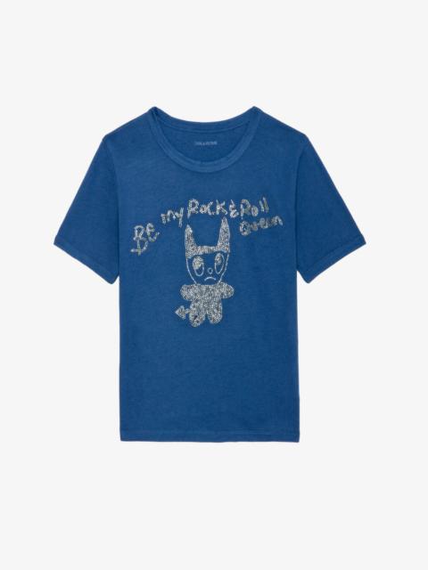 Woos Devil Rhinestone Graphic Tee