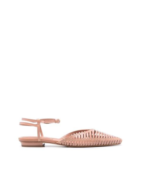 patent-leather ballet flats