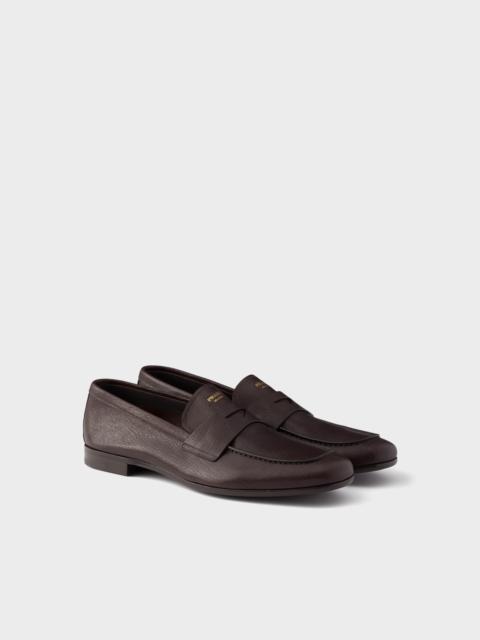 Leather loafers