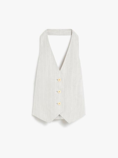 SAURO Linen Batavia waistcoat