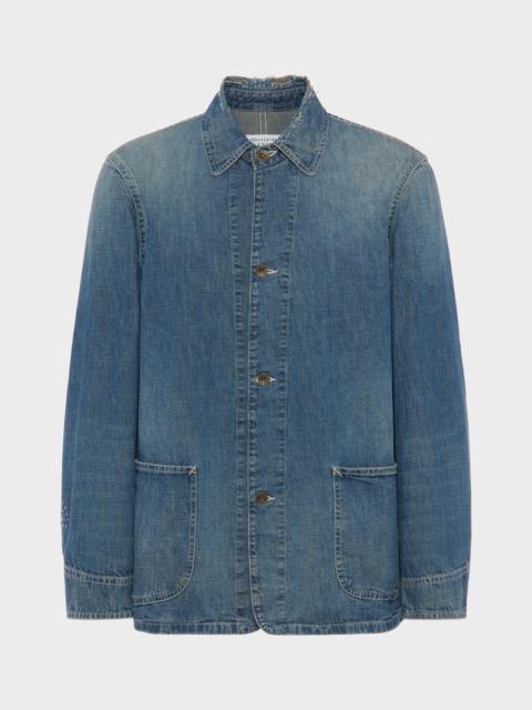 Denim caban jacket
