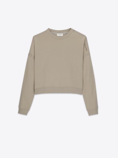 saint laurent cropped sweatshirt
