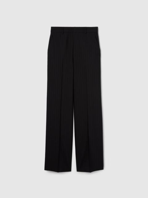 Pinstripe Gucci wool jacquard pants