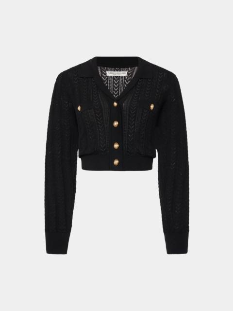 COTTON AND CASHMERE BLEND CARDIGAN