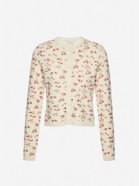 Floral cardigan in cream