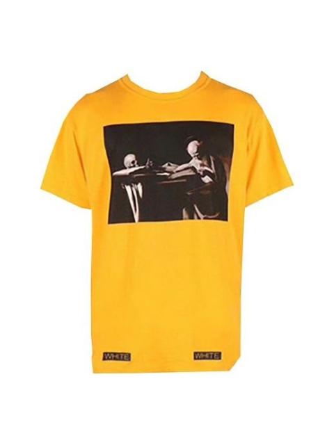 Off-White Unisex SS21 Co Virgil Ablo Ow Tee Yellow AU1001-03-04