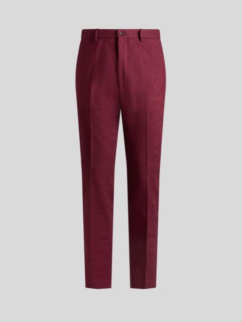 COTTON JACQUARD TROUSERS