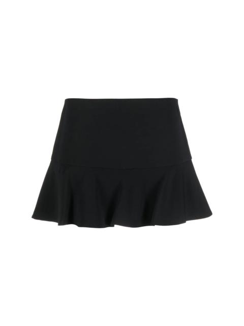 flared-hem mini skirt