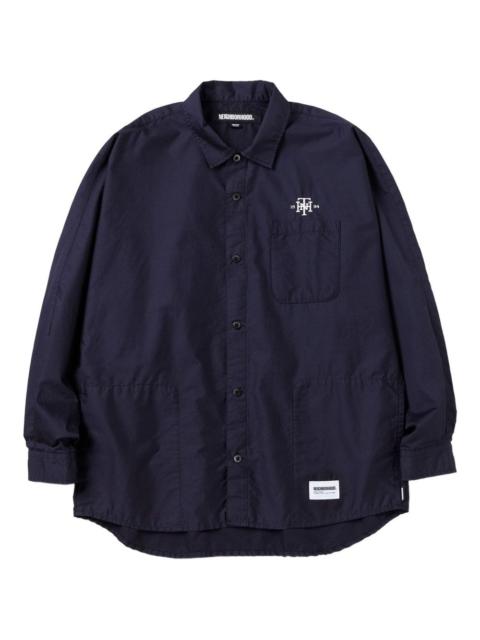 back-logo cotton shirt