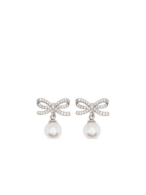bow drop earrings
