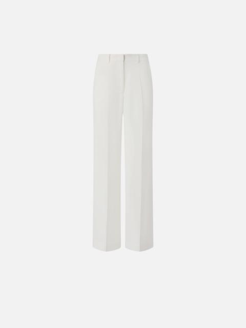 LINEN PALAZZO TROUSERS WITH POCKETS