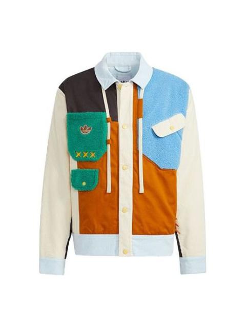 adidas originals x melting sadness Crossover Series Contrast Color Stitching logo Sports Jacket Coup