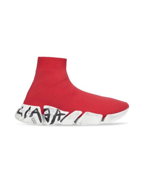 Men's Speed 2.0 Graffiti Recycled Knit Sneaker  in Red