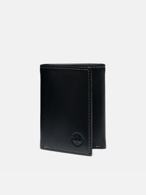 Men's Smooth Leather Trifold Wallet