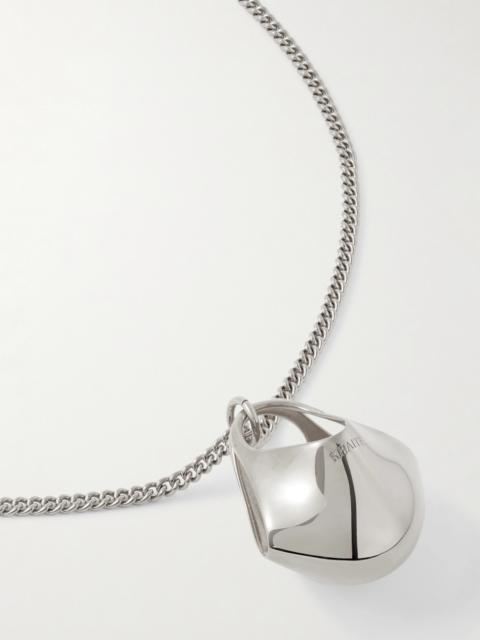 Lotus Small Silver-tone Necklace