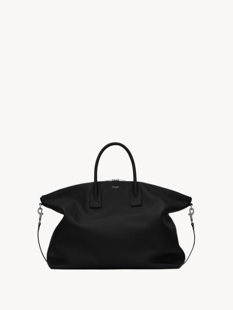 GIANT BOWLING BAG IN SOFT GRAINED LEATHER