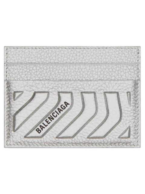 Balenciaga Car Card Holder Metallized Silver