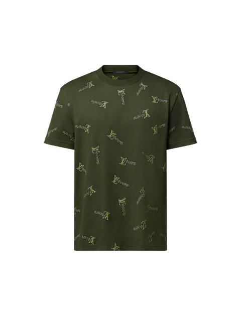 Jacquard Cotton T-Shirt
