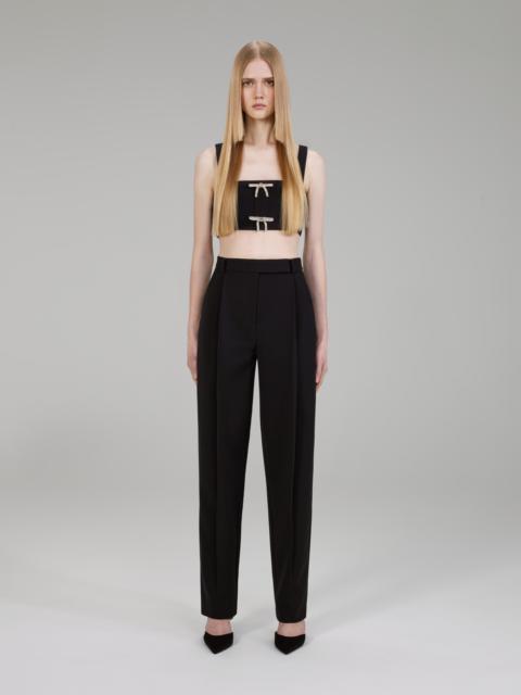 Black Crepe Trousers
