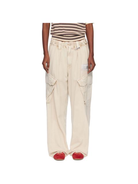 Off-White Front Back Combined Cargo Pants