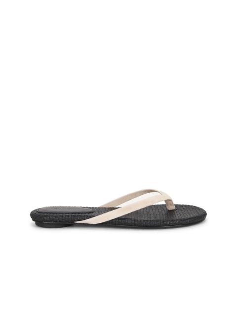 Suede Woven Flip Flop