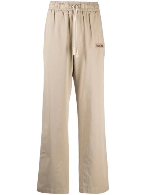 side-stripe straight-leg trousers