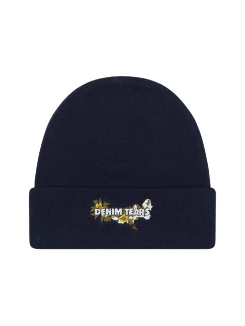Denim Tears Floral Beanie Navy