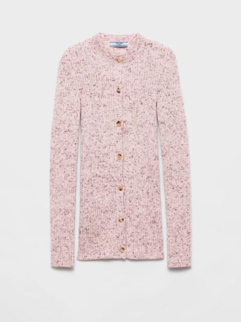 Ribbed knit cardigan