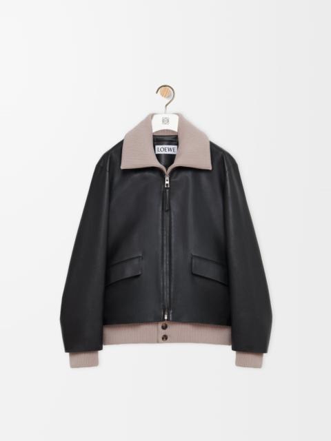 Jacket in nappa buffalo skin