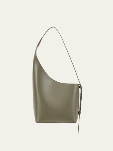 Demi Lune Calfskin Leather Bucket Bag