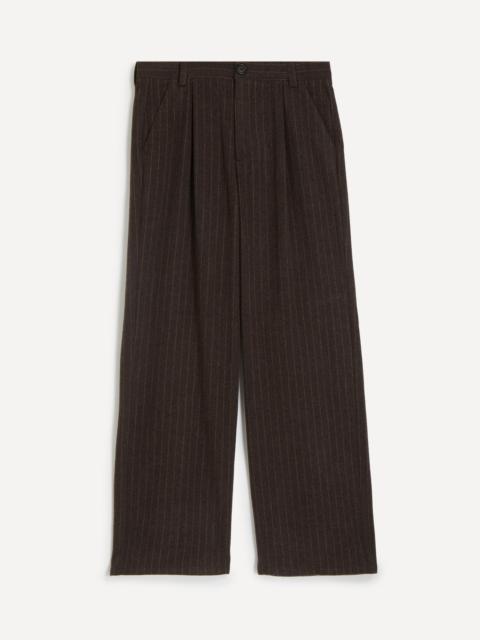 Orsman Taplin Brown Wide-Leg Trousers