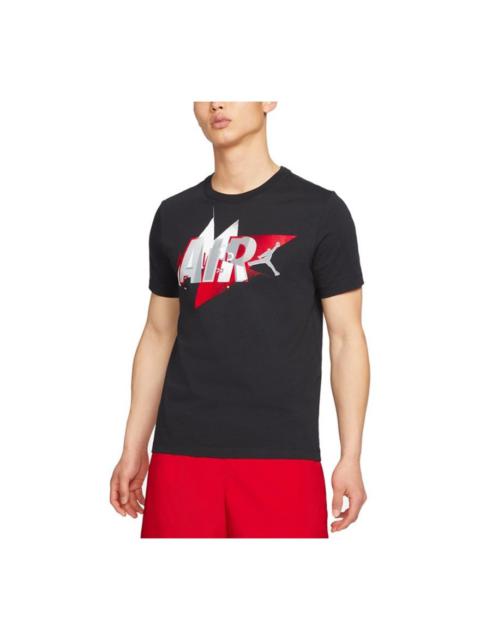 Air Jordan Casual Sports Basketball Breathable Training Short Sleeve Black CZ8395-010