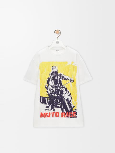 Relaxed fit t-shirt in cotton blend