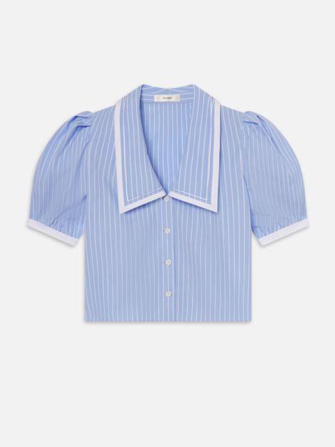 The Stripe Sailor Blouse in Oxford Blue Multi