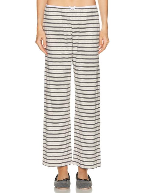 The Stripe Jersey Bow Simple Pant