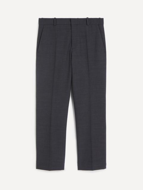 Slate Grey Stretch-Wool Trousers