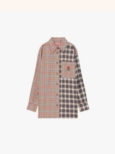 Checked oversized shirt