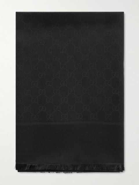 Silk-blend Jacquard Scarf