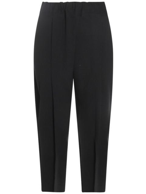 pleated tapered trousers