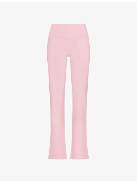 Foldover Cotton-Jersey Trousers