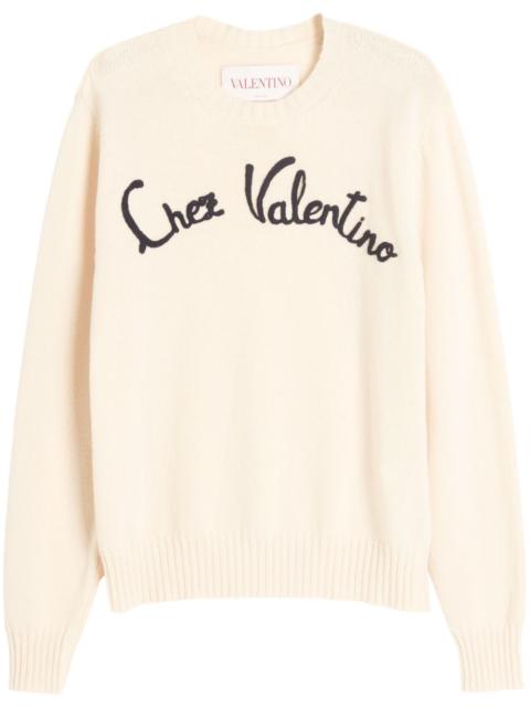 Chez Valentino-embroidered sweater