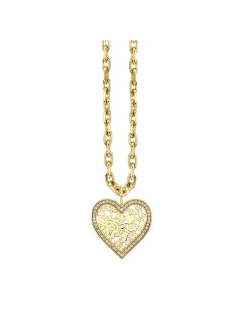 Large Icon Wallpaper Heart Charm Necklace