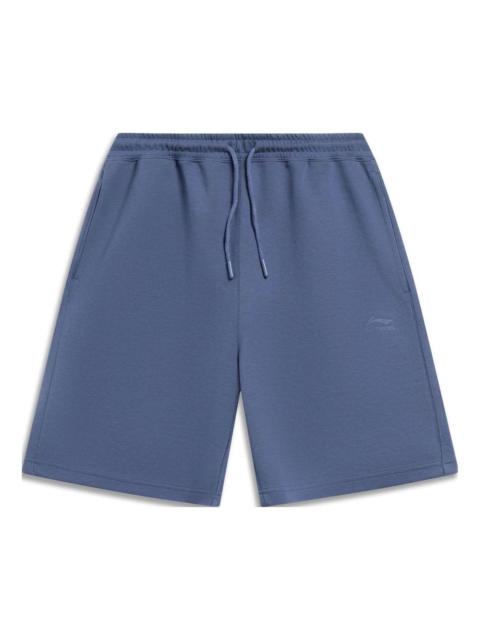 Li-Ning Chinese Color Label Logo Shorts 'Blue' AKST079-7